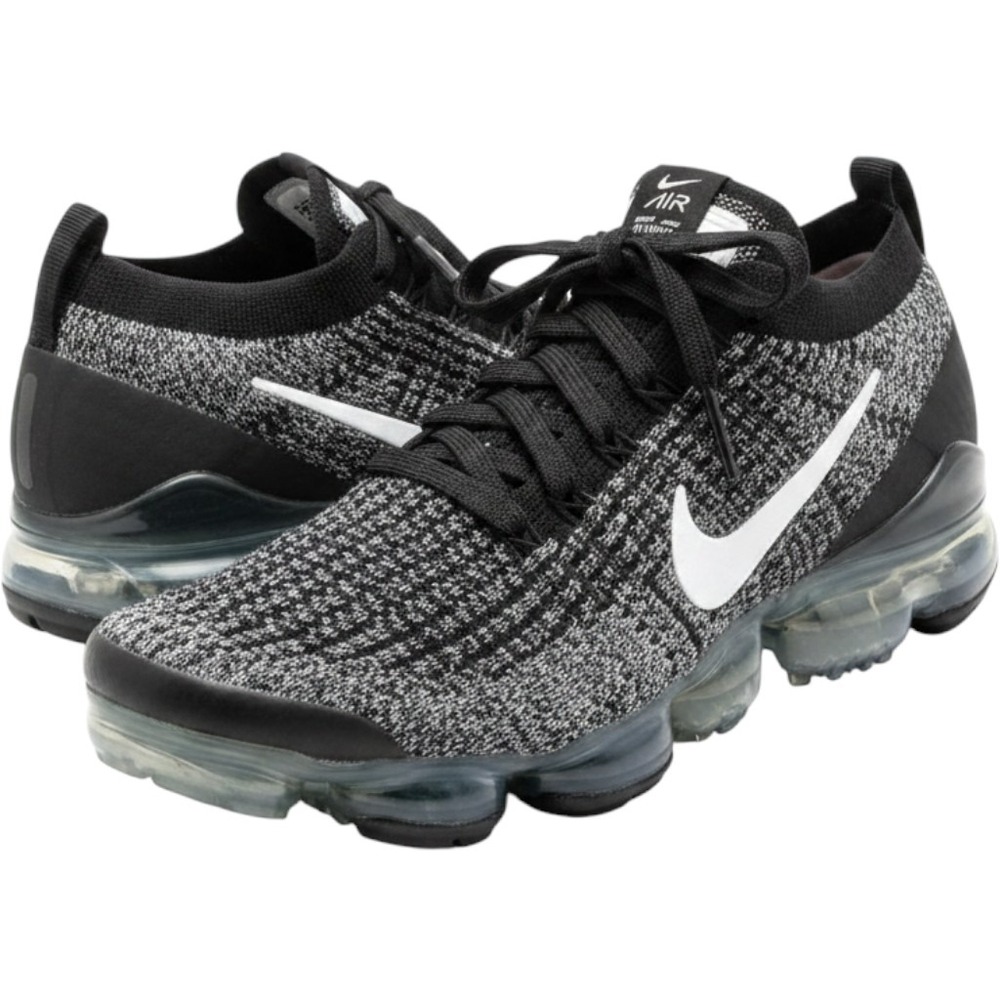 Nike Air VaporMax Flyknit 3 Oreo Black White Women's Size 8 AJ6910-001 LIKE NEW